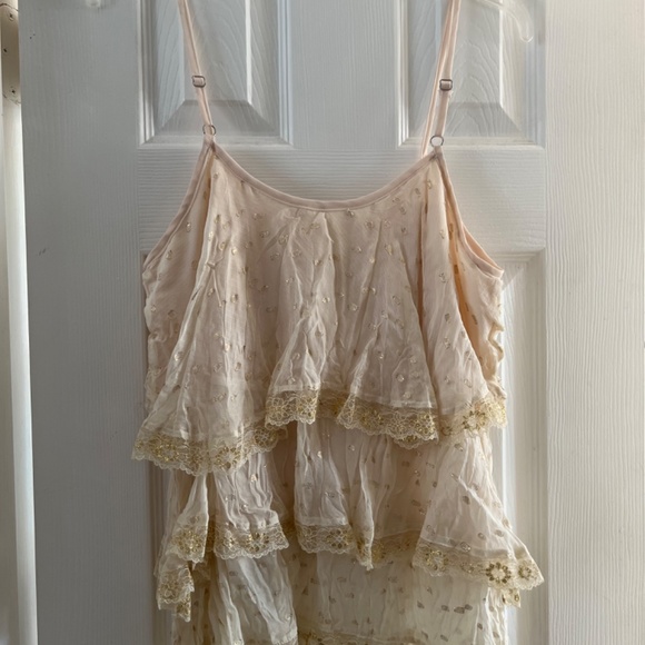 Hazel embroidered lace top L - Picture 2 of 2